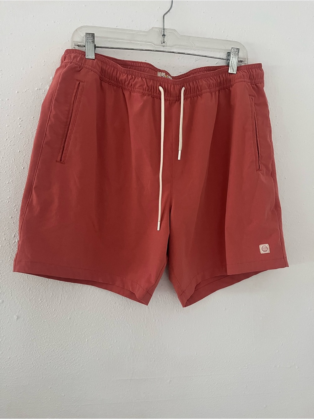Marine Layer Men's Rust Swim Trunks with Drawstring